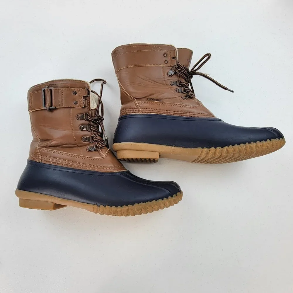 JBU By Jambu Nova Scotia Boots Women 11M Brown And Navy Blue Hunting Rain